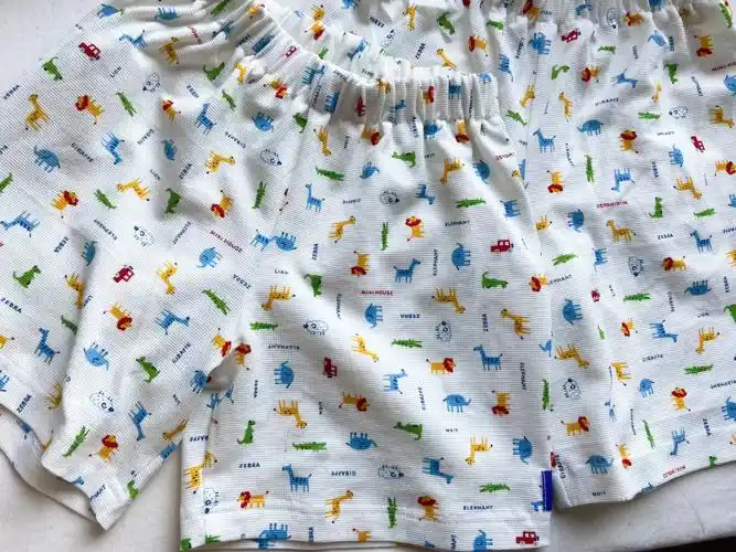 儿童休闲短裤裁剪图