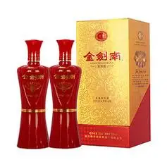 剑南春 京东剑南春 金剑南 鉴赏版 52度 浓香型白酒 500ml*2