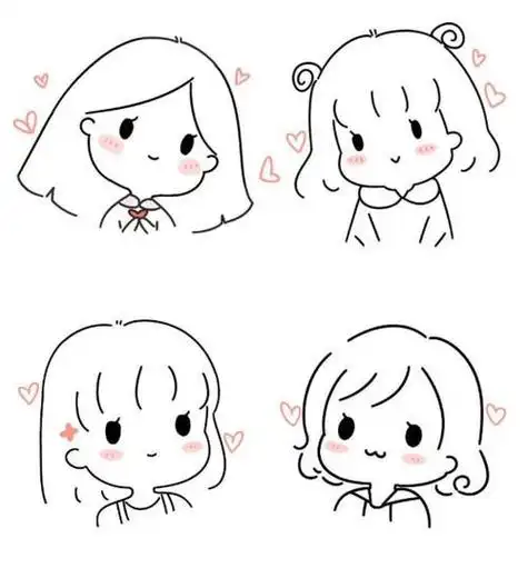 头像简笔画小人