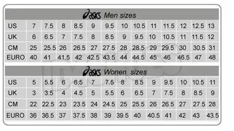 【图】asics gel-kayano码数怎么选?asics kayano 20尺码表