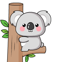 柯臣卡通形象考拉吉祥物设计卡通形象设计微信动态表情包gif-古田路9