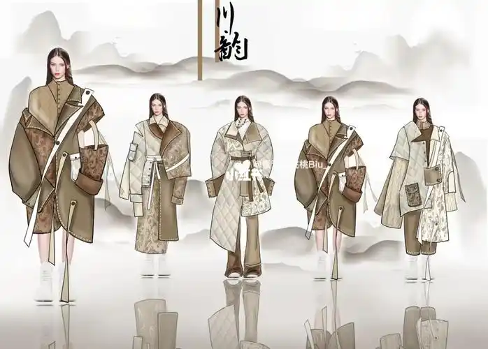 服装系列效果图川61韵主题设计