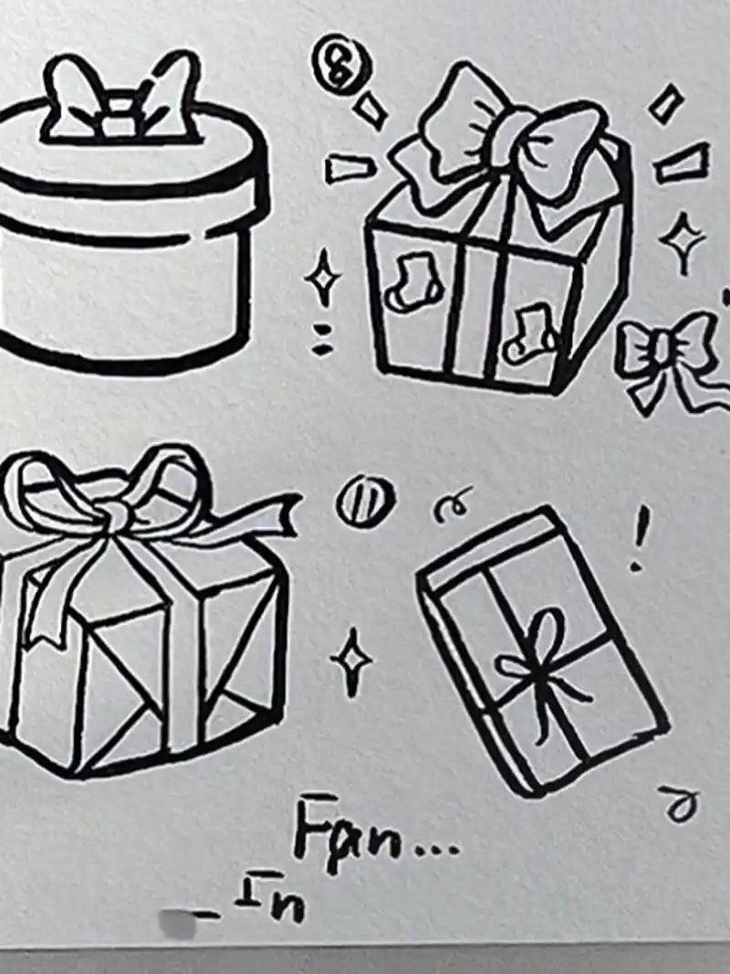 今日简笔画(18)98‖礼物97盒简笔画96 愉快的国庆假期结束啦