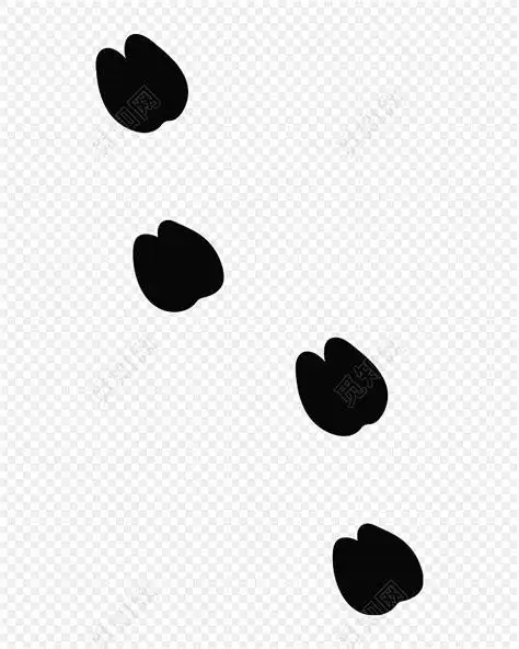 牛的脚印图片简笔画