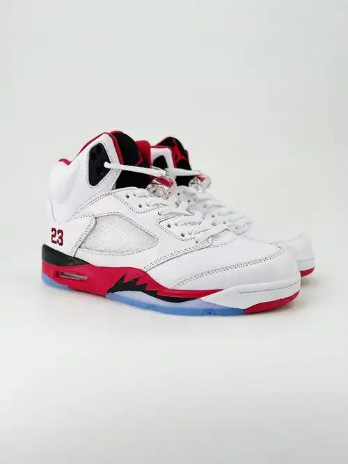 nikeairjordan5retrofirered白红火焰流川枫