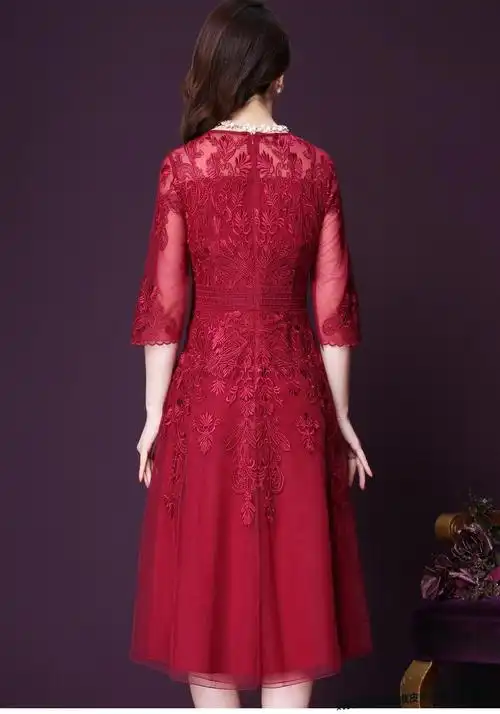 皮尔卡丹高档品牌女装结婚妈妈礼服高端喜婆婆婚宴装高贵年轻中年女