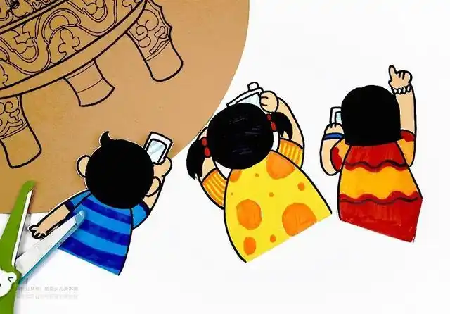 儿童画教程|线条的造型与情景的趣想《走进博物馆》 - 265学校教育网