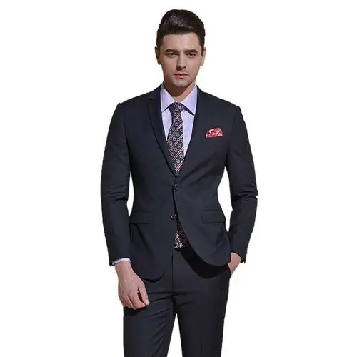 新郎希努尔正品 15春款时尚修身韩版纯色男套装商务四面弹专利款fmp9