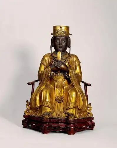 lot.1033 明 铜鎏金天官