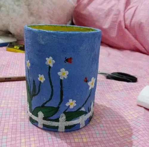 创意手工涂鸦diy自制笔筒