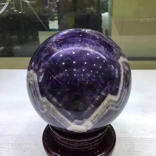 寻然珠宝天然原矿紫水晶球摆件有求必应梦幻紫紫气东来财富之石招财
