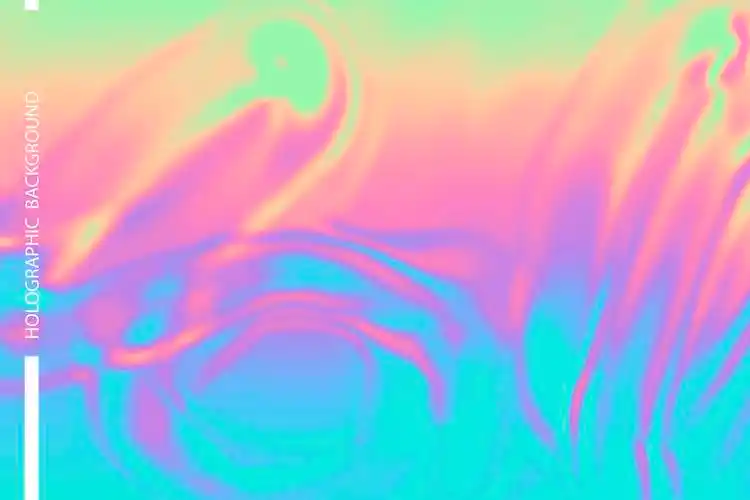 镭射渐变锡箔纸质感霓虹背景炫彩底纹矢量ai设计素材元素海报模板_top