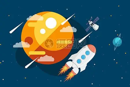 北斗卫星导航系统插画_北斗卫星导航系统卡通_北斗卫星导航系统插图