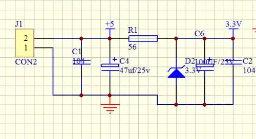稳压二极管加在5v1.5a的输出,变成3.3v,要串电阻吗?