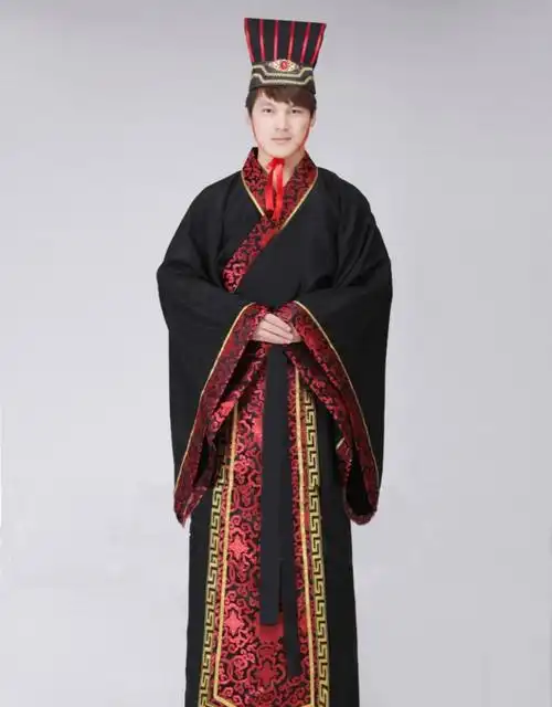 【高端轻奢】古装汉服双绕曲裾唐装表演服国学成人礼汉服女古代演出服