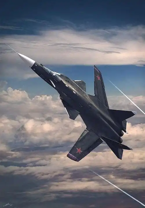 外观设计怪异的前掠翼战斗机苏47型金雕