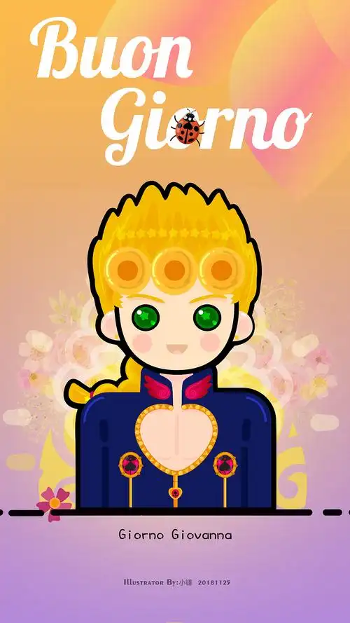 jojo黄金之风乔鲁诺乔巴拿q版