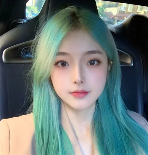 超仙薄荷绿发色安利 黄皮不能错过的发色_染发发型 - 美发站