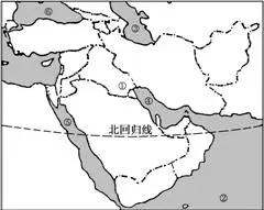 读西亚局部地区示意图,回答下列问题.