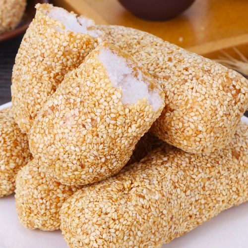 福建平和南胜麻枣闽南特产小吃麻酪芝麻麻麻传统糕点