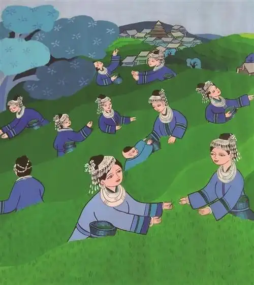 阵春风拂来,茶香沁人心脾……近日,侗画传承人,三江侗族自治县农民画