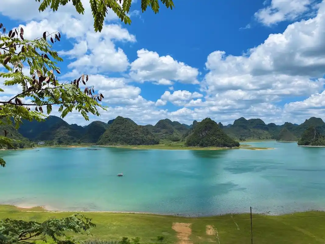 广西靖西渠洋湖,最美湖景 天气晴好的渠洋湖太美了,距离市区30多公里
