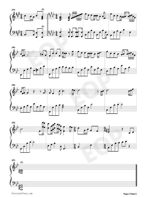 残酷月光林宥嘉神秘嘉宾五线谱预览3