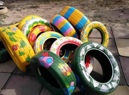 【第二课堂】助力环保·创意轮胎涂鸦秀,有创意你就来!