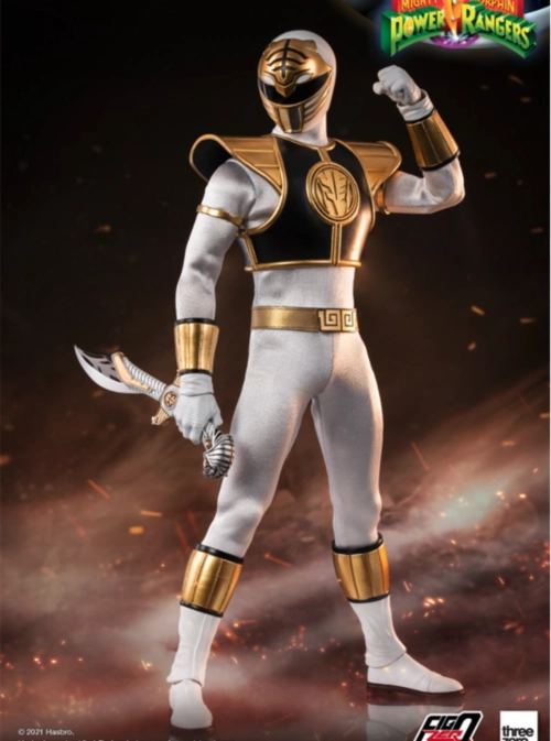 threezero恐龙战队白战士16比例收藏级可动人偶