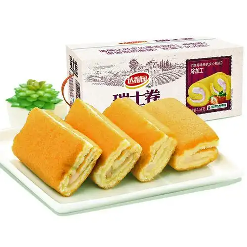 达利园瑞士卷夹心蛋糕点整箱早餐法式小面包学生零食小吃休闲食品