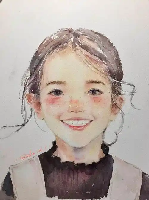 初入门简单水彩画人物怎么画水彩人物