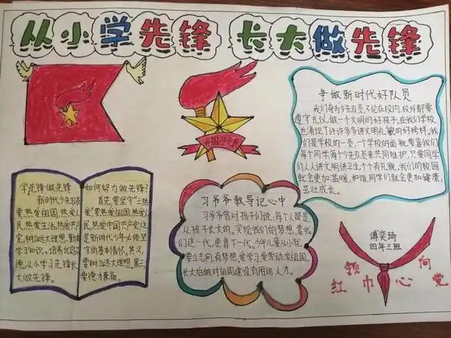 从小学先锋长大做先锋手抄报
