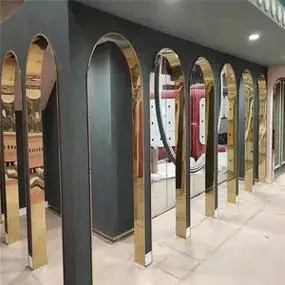 001人付款淘宝不锈钢弧形门套一体成型拱形门包边垭口窗套异形u型l型