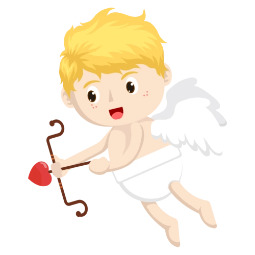 卡通可爱情人节小天使图片