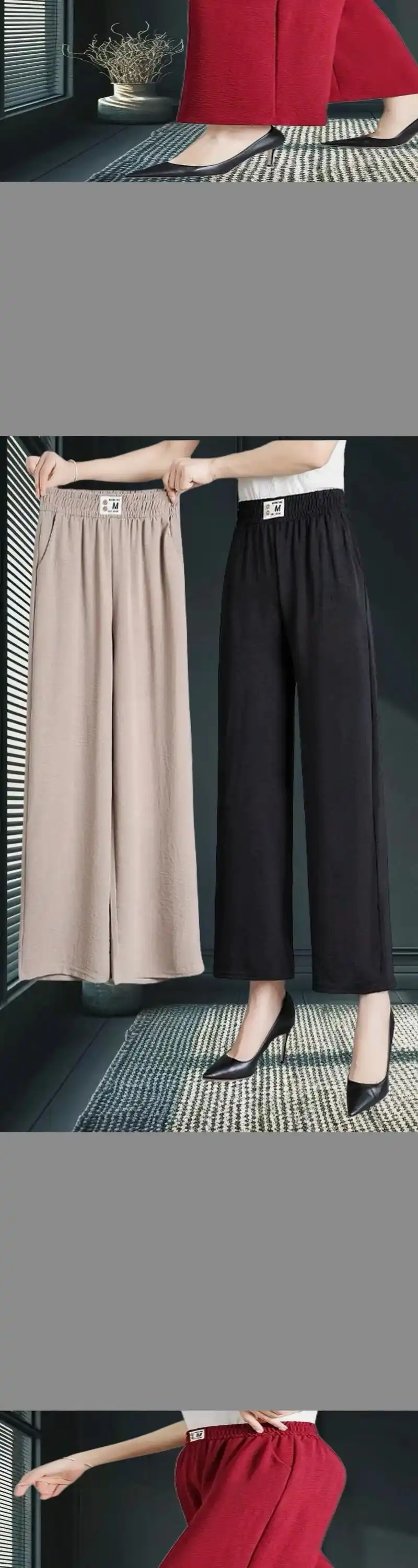 妈妈超凉快阔腿裤.夏季中老年必备的显瘦阔腿女裤登场!