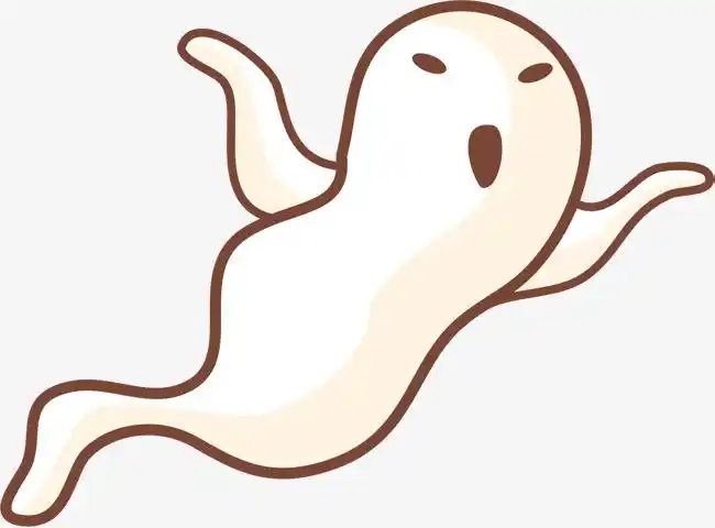 白色漂浮的幽灵