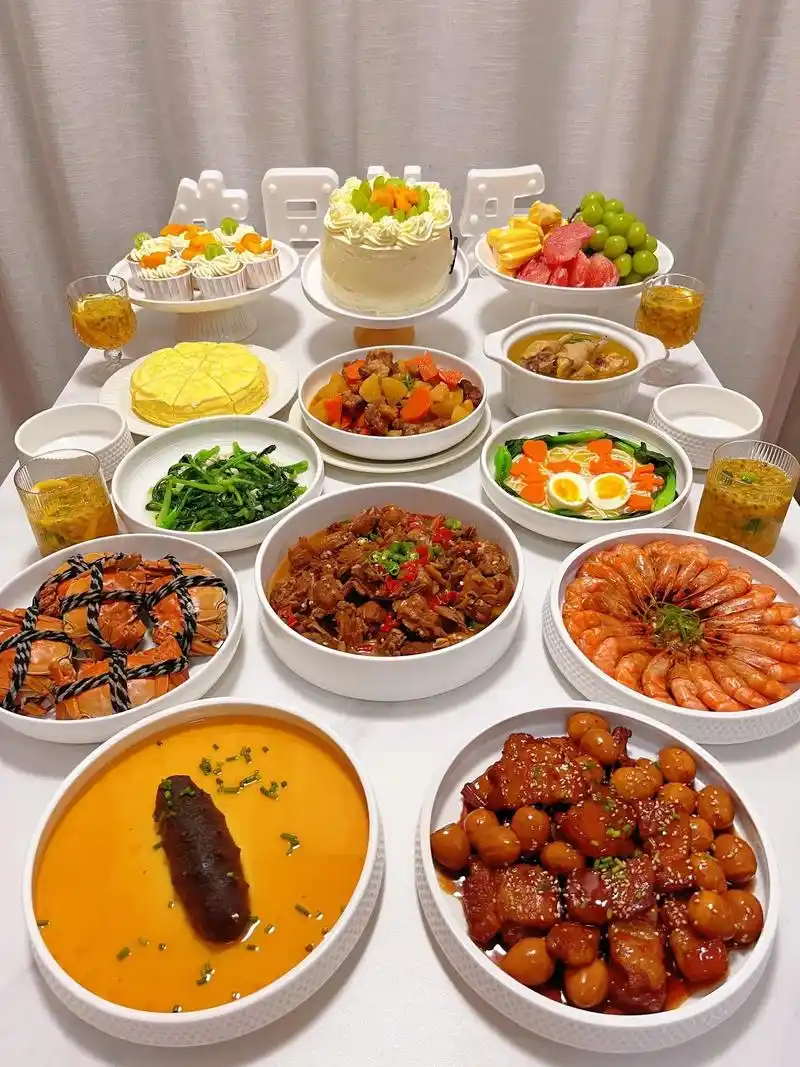 孩子生日宴|妈妈在家轻松搞定一桌菜.🎊给孩子的生日仪式感, - 抖音