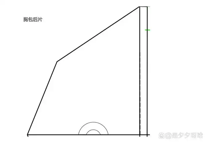 【附图纸】胸包裁剪图,儿童大人均可a4纸打印 一直想做一个儿童胸包