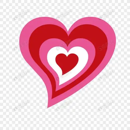 卡通心形素材