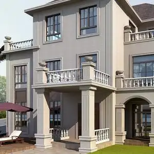 乡村自建别墅罗马柱瓷砖农村外墙砖300x600仿大理石大门柱子瓷砖