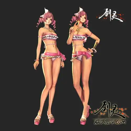 剑灵2015泳装全种族外观展示灵女有胸了