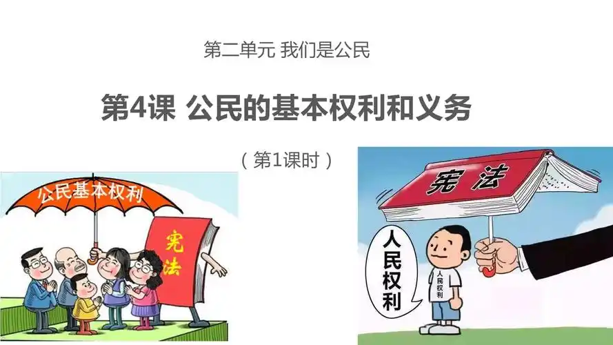 部编版小学六年级道德与法治上册第4课《公民的基本权利和义务》优质