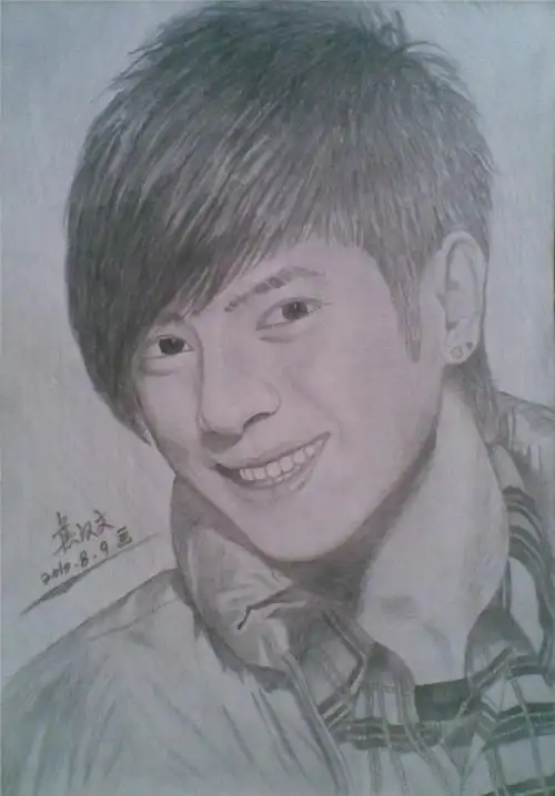 zhw小猪素描罗志祥