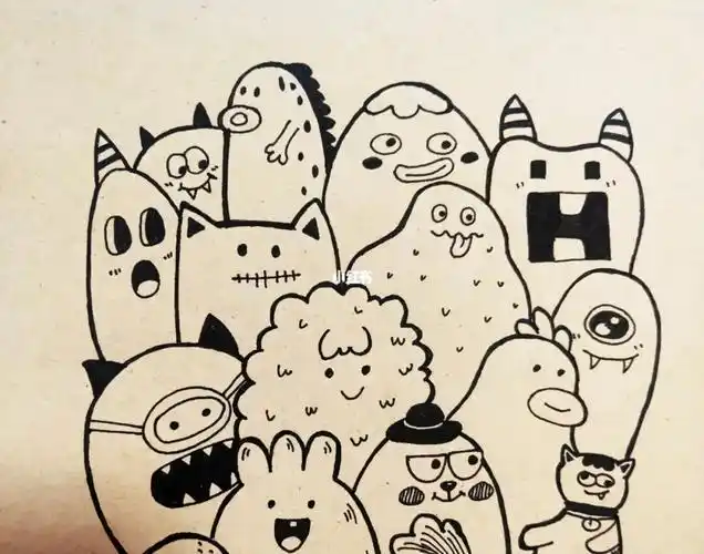 猫咪叠叠乐素材猫咪简笔画画个简笔画文化绘画手帐素材98动物叠叠乐简