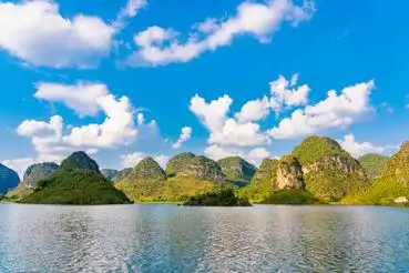 广西靖西渠洋湖景区自然风光