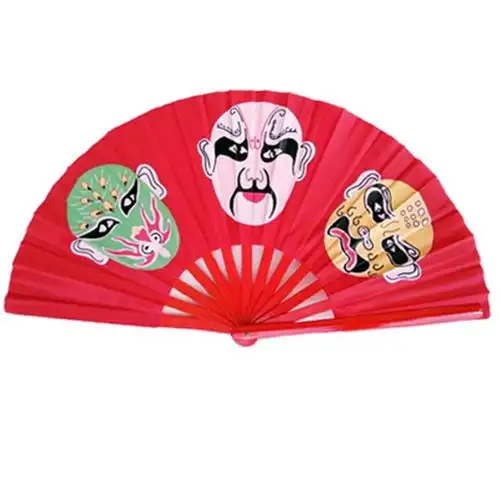 脸谱三脸专扇川剧剧变用制魔术道具手工绘扇太极扇