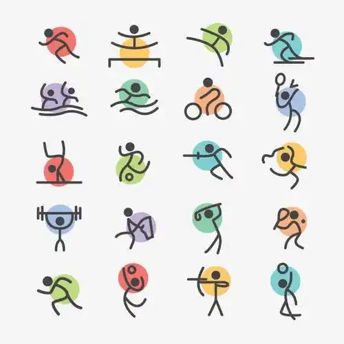 运动简笔画图标高清素材logologo在线生成体育高清ui图标设计图片免费