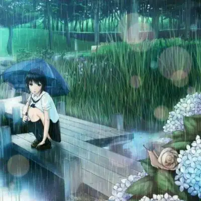 雨中漫步79_卡通动漫头像_我要个性网