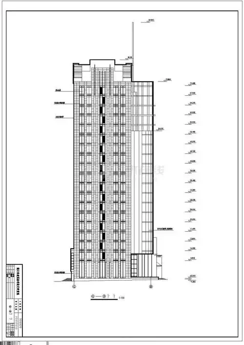 某高档国际大厦全套建筑设计施工图纸