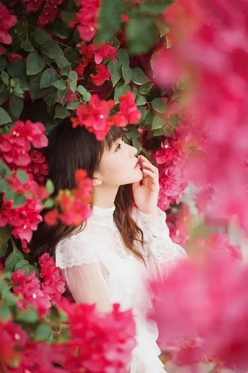 小清新森系女生lomo鲜花唯美清新图片